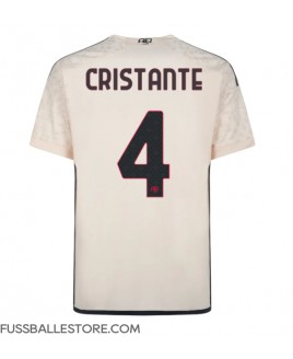 Günstige AS Roma Bryan Cristante #4 Auswärtstrikot 2023-24 Kurzarm